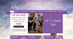 Desktop Screenshot of parkschildrensdentistry.com