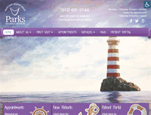 Tablet Screenshot of parkschildrensdentistry.com